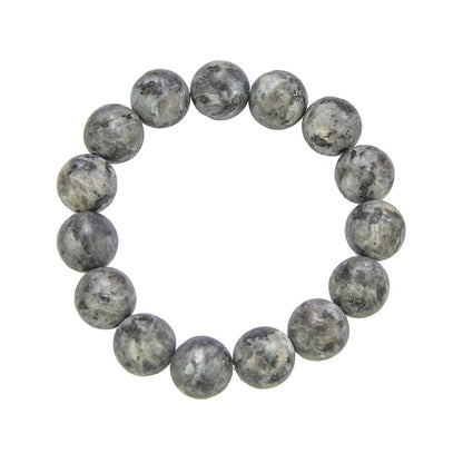 Bracciale in larvikite – Perle da 12 mm