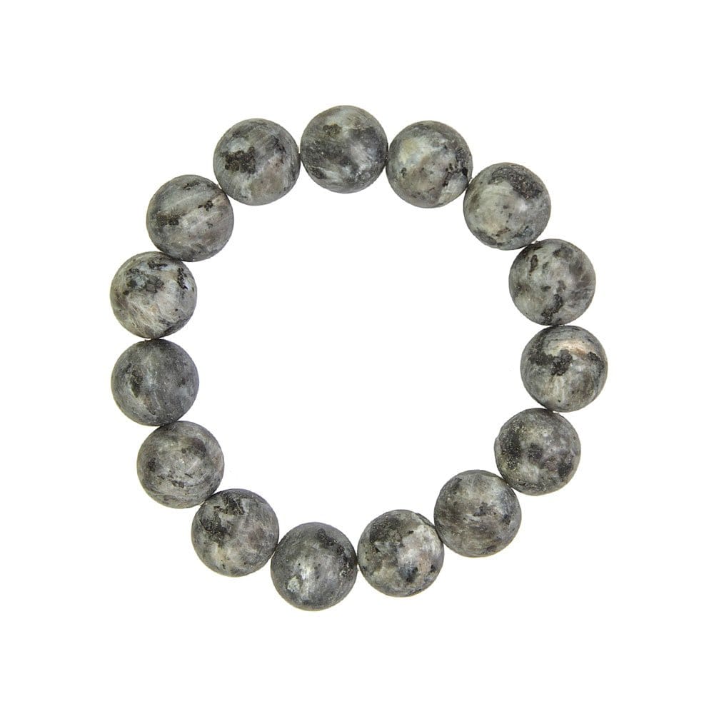 Bracciale in larvikite – Perle da 12 mm