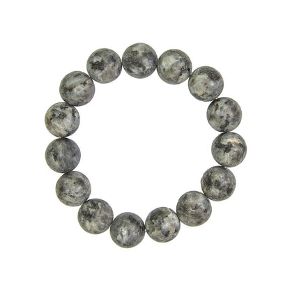 Bracciale in larvikite – Perle da 12 mm