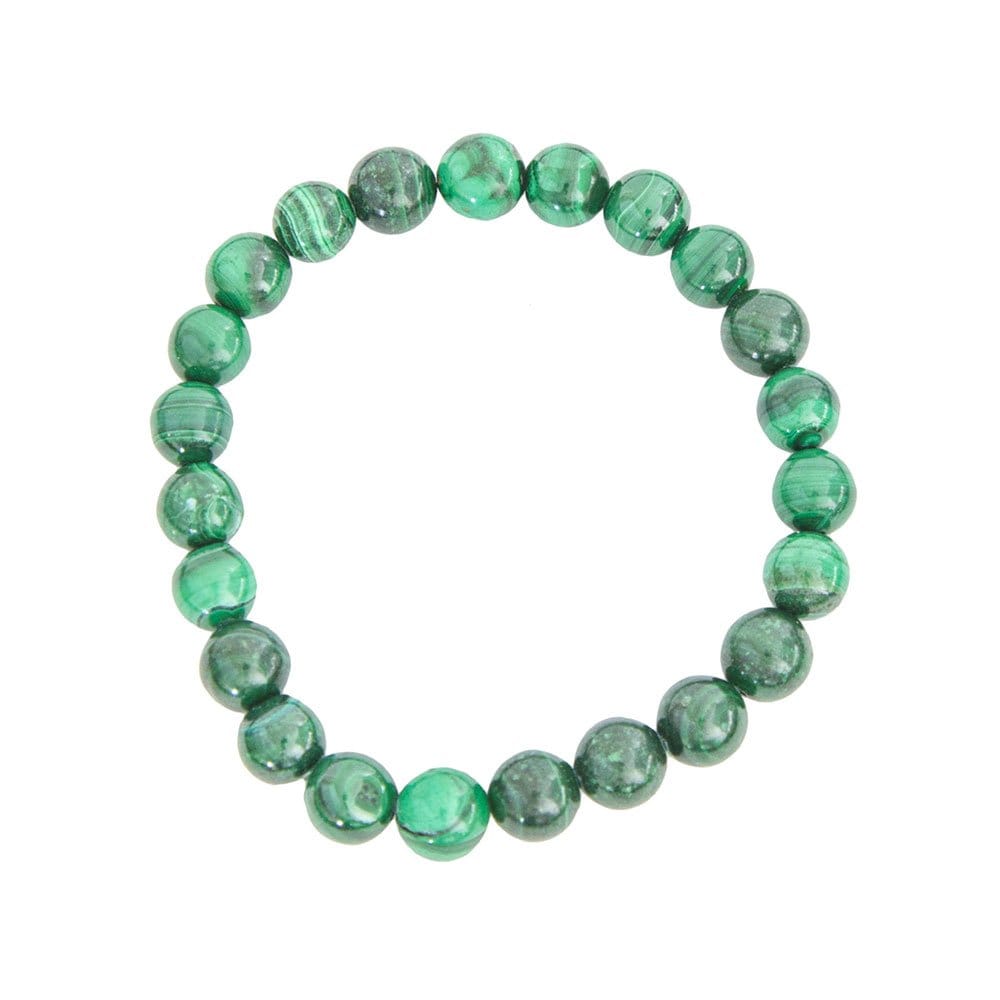 Bracciale in malachite – Perle da 8 mm