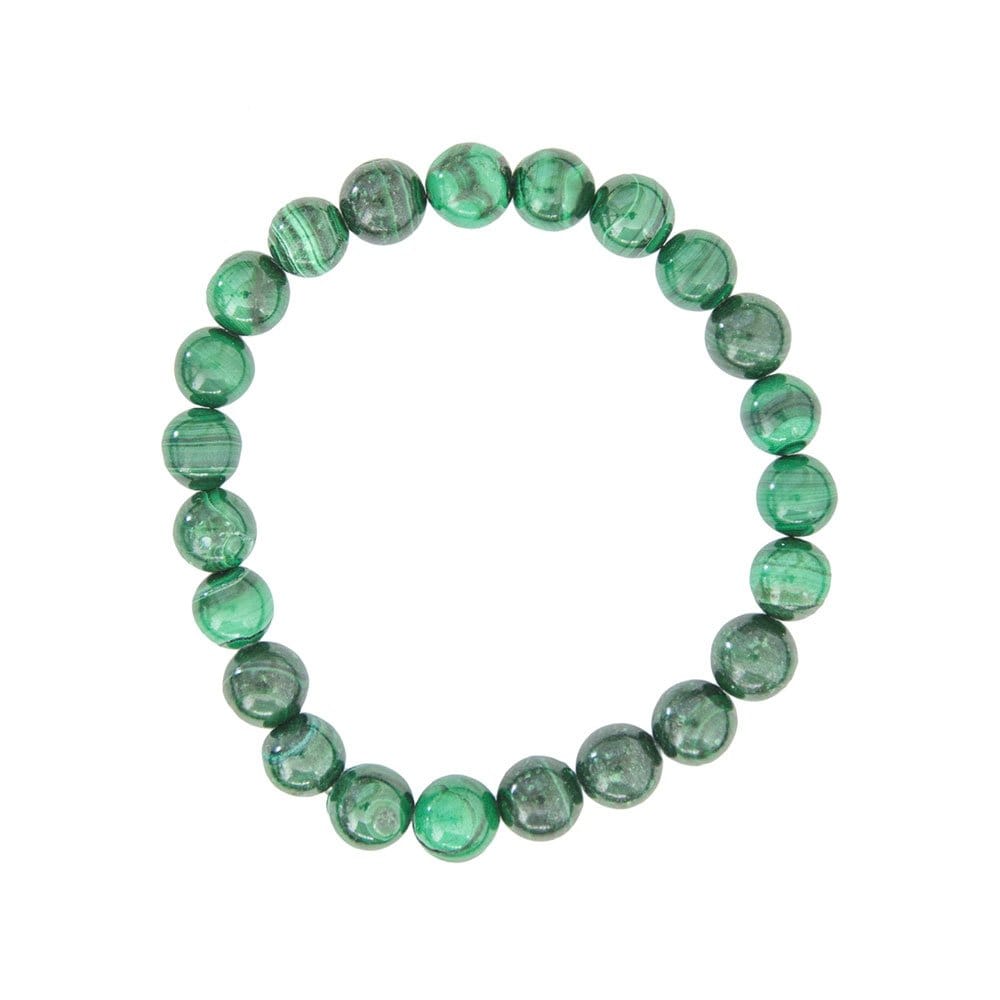 Bracciale in malachite – Perle da 8 mm