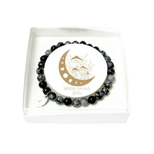 Bracciale in ossidiana neve – Perle da 6 mm