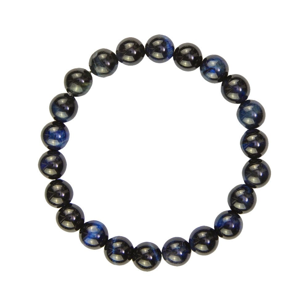 Bracciale in occhio di falco – Perle da 8 mm