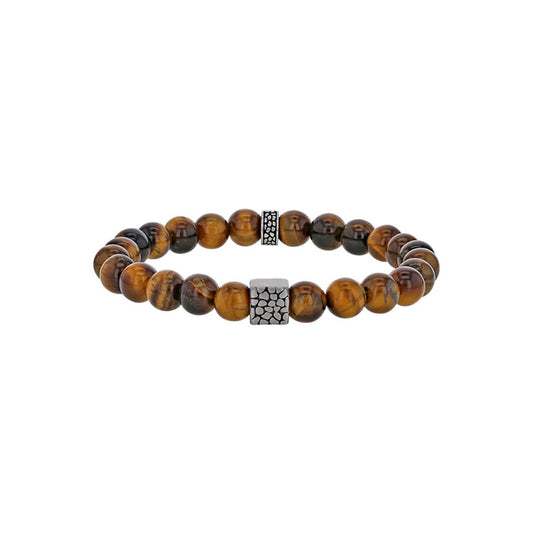 Bracciale in occhio di tigre per lui – Ref. F01-0180