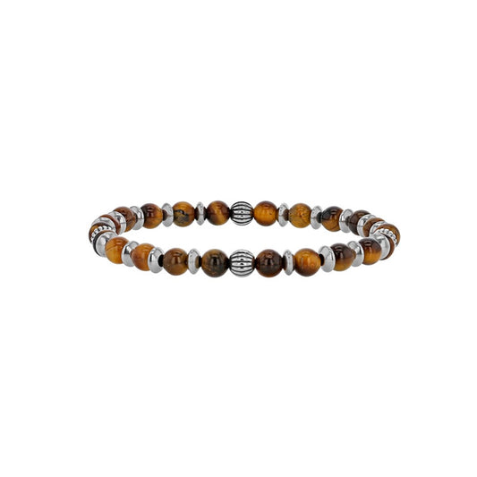 Bracciale in occhio di tigre per lui – Ref. F01-596