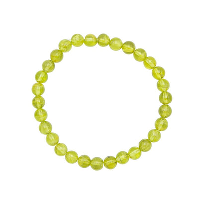 Bracciale in olivina – Perle da 6 mm