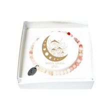 Bracciale in opale rosa delle Ande – Perline sfaccettate 3/4 mm – 18 cm