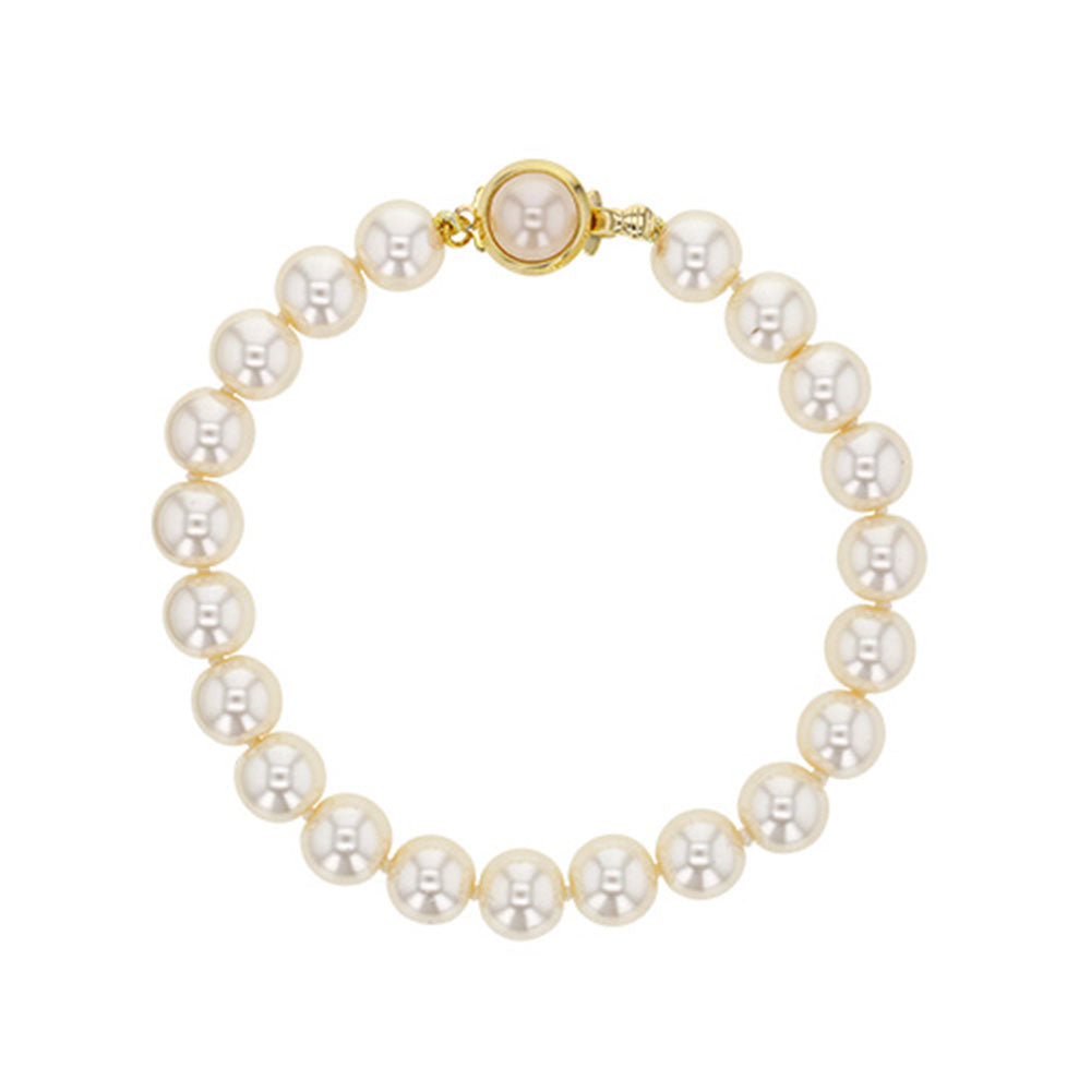 Bracciale in perle di maiorca blanches – Perle Sfere 8 mm