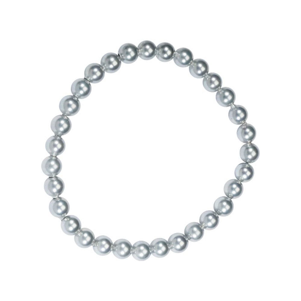 Bracciale in perle di maiorca grises – Perle sferiche da 6 mm