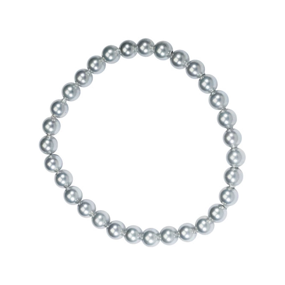 Bracciale in perle di maiorca grises – Perle sferiche da 6 mm