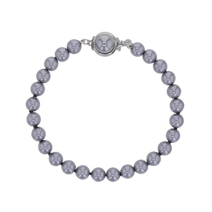 Bracciale in perle di maiorca grises – Perle sferiche da 6 mm