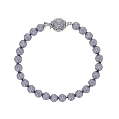 Bracciale in perle di maiorca grises – Perle sferiche da 6 mm