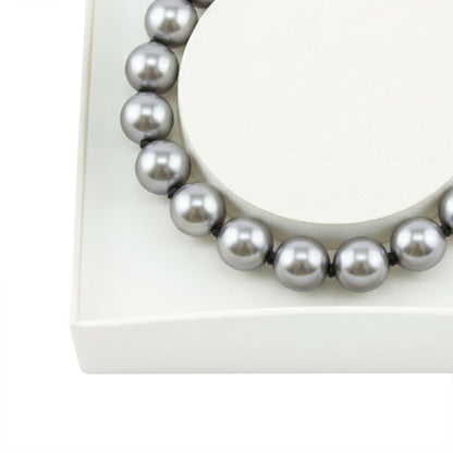 Bracciale in perle di maiorca grigie – Perle sferiche da 6 mm