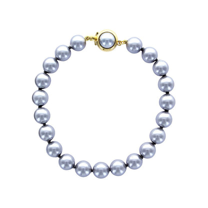 Bracciale in perle di maiorca grises – Perle Sfere 8 mm