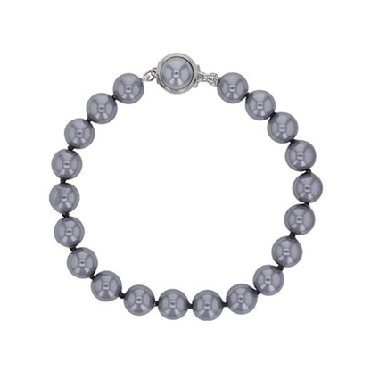 Bracciale in perle di maiorca grises – Perle Sfere 8 mm