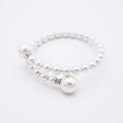 Bracciale in perle di maiorca – 6 e 12 mm – Lunghezza regolabile