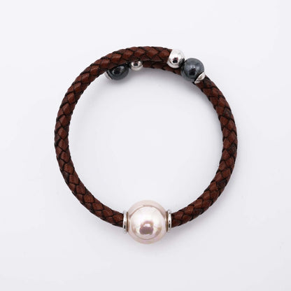 Bracciale in perle di maiorca – 14 mm – Lunghezza regolabile