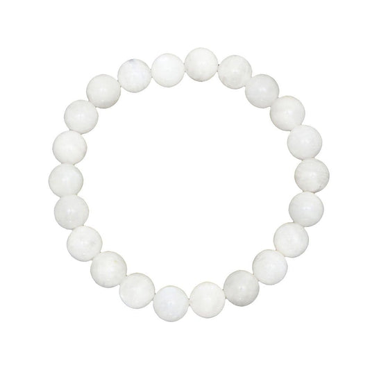 Bracciale in pietra di luna – Perle da 8 mm