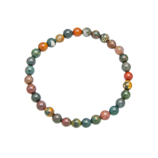 Bracciale in pietra di sangue – Perle da 6 mm