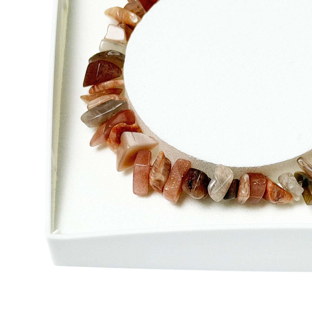 Bracciale in pietra del sole – Barocco con chiusura – da 19 a 23 cm
