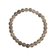 Bracciale in quarzo affumicato – Perle da 6 mm