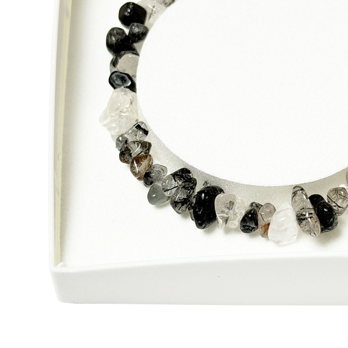 Bracciale in quarzo rutilato – Barocco con chiusura – da 19 a 23 cm