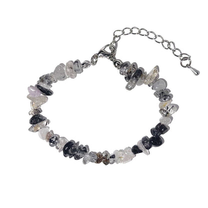 Bracciale in quarzo rutilato – Barocco con chiusura – da 19 a 23 cm