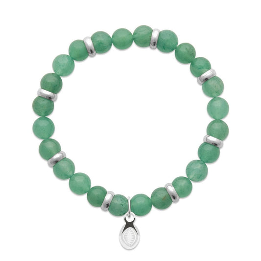 Bracciale in quarzo verde e anelli per lui