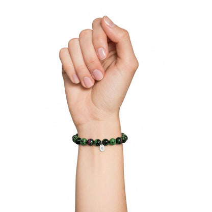bracciale-in-rubino-sur-zoisite-perle-da-10-mm