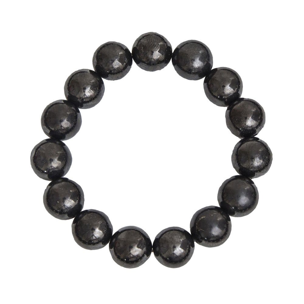 Bracciale in shungite – Perle da 12 mm