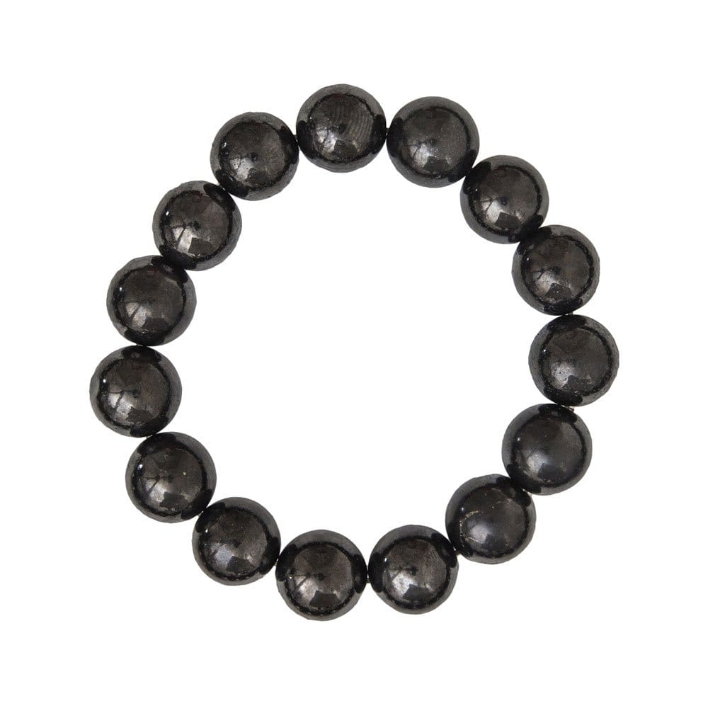 Bracciale in shungite – Perle da 12 mm