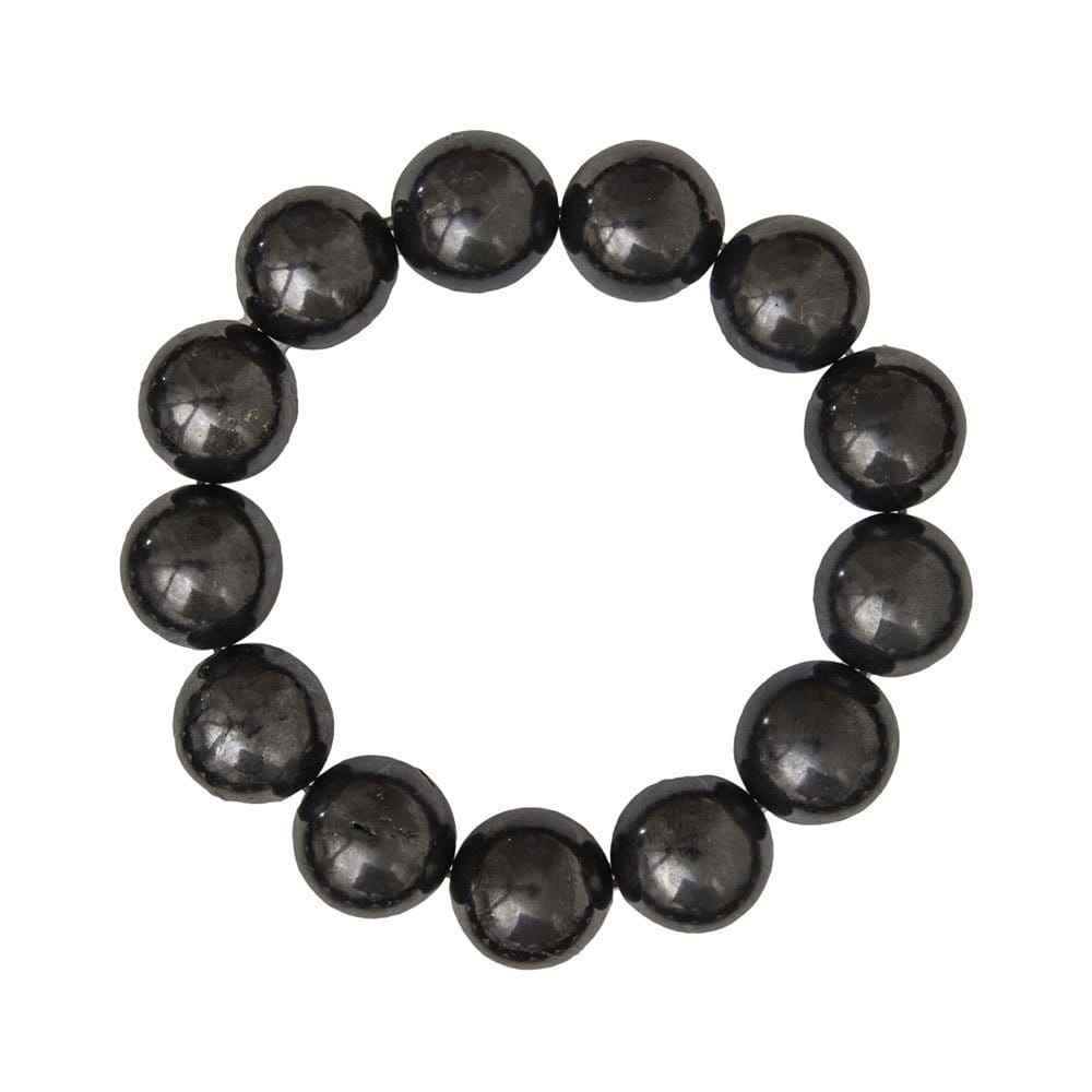 Bracciale in shungite – Perle da 14 mm