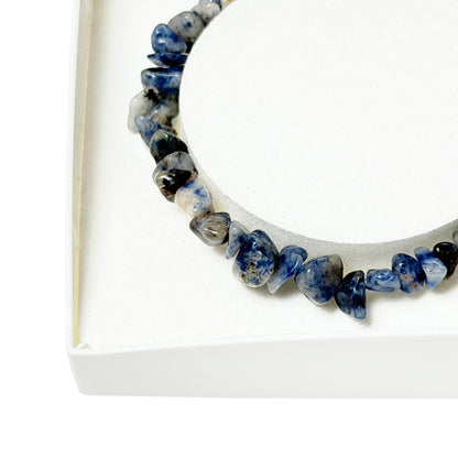 Bracciale in sodalite – Barocco con chiusura – da 19 a 23 cm