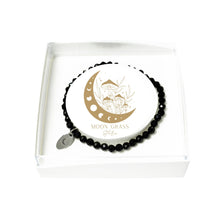 Bracciale in spinello nero – Perline sfaccettate 3/4 mm – 18 cm