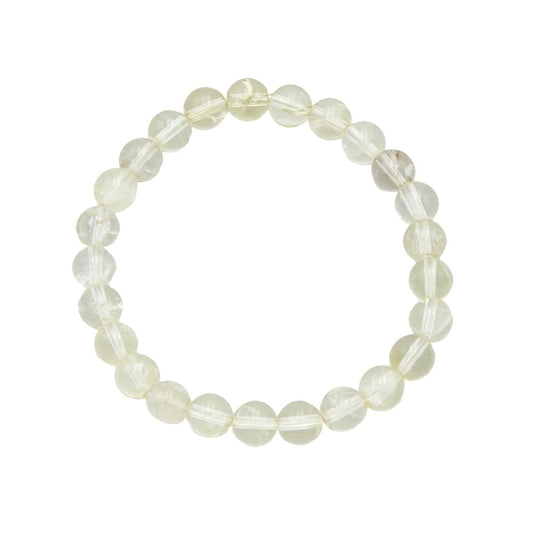 Bracciale in topazio limone – Perle da 8 mm