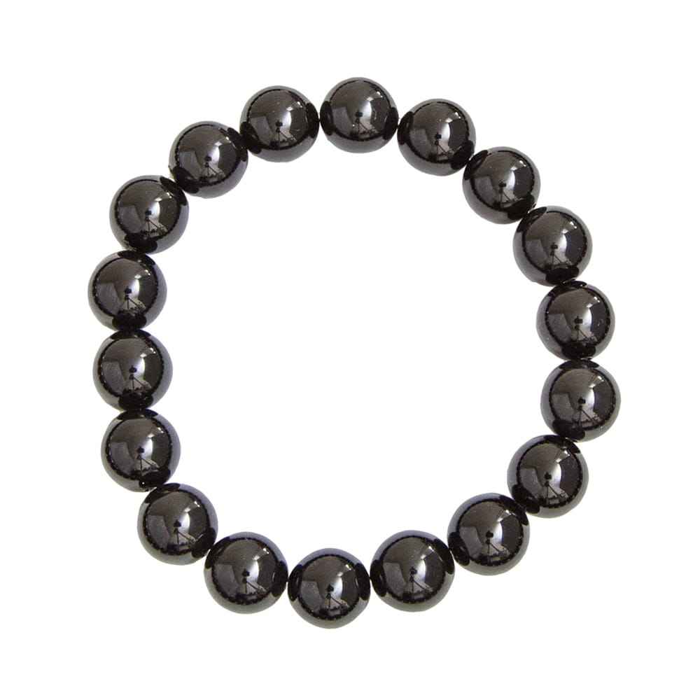 Bracciale in tormalina nera – Perle da 10 mm