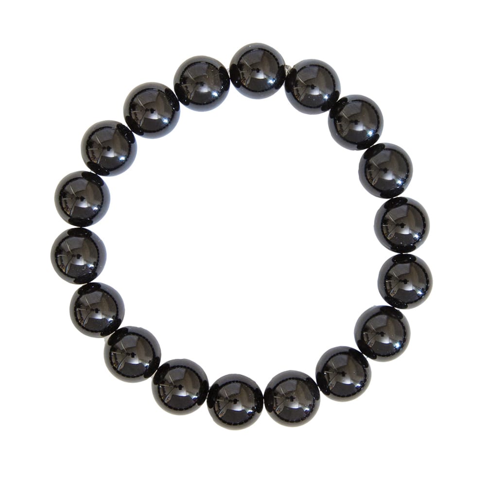 Bracciale in tormalina nera – Perle da 10 mm