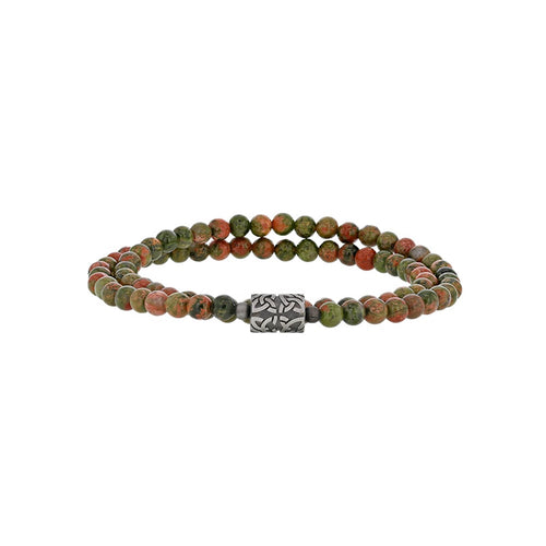 Bracciale in unakite per lui – Ref. F01-628