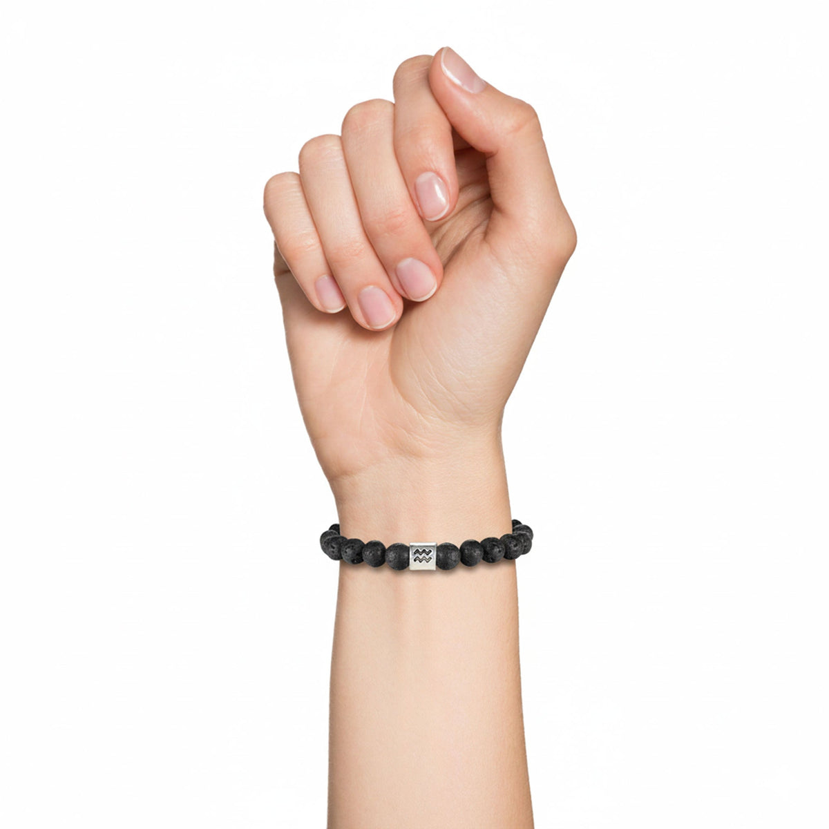 Bracciale Acquario in pietra lavica – 20 cm