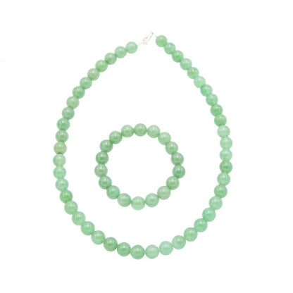 Parure in avventurina – Perle sferiche da 10 mm