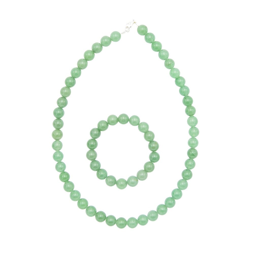 Parure in avventurina – Perle sferiche da 10 mm
