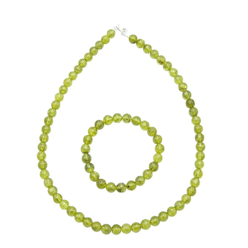Parure in crisolito – Perle sferiche da 8 mm