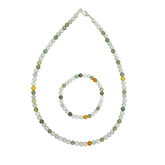 Parure in giada verde – Perle sferiche da 6 mm