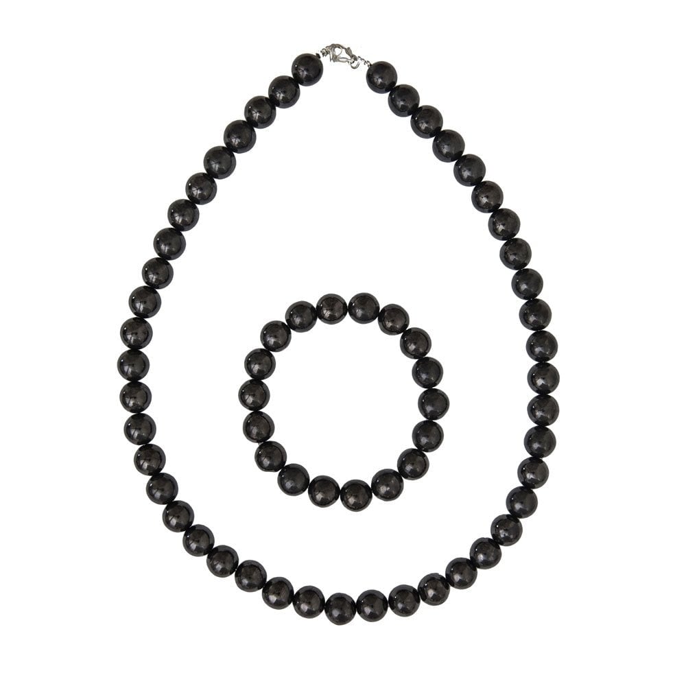 Parure in shungite – Perle sferiche da 10 mm