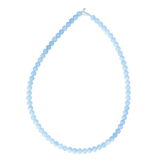 Collana in acquamarina – Perle sferiche da 6 mm