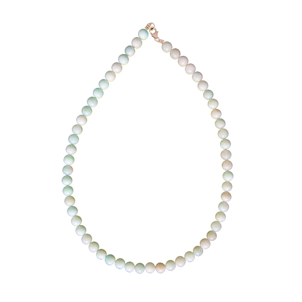 Collana in amazzonite – Perle sferiche da 8 mm