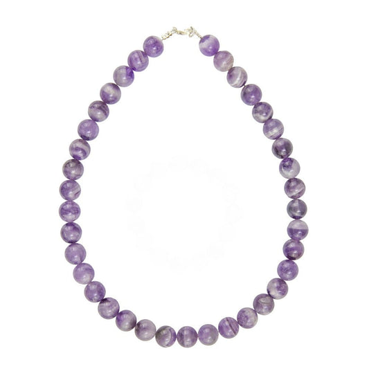 Collana in ametista – Perle sferiche da 12 mm