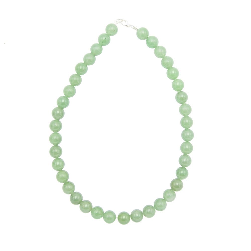 Collana in avventurina – Perle sferiche da 12 mm