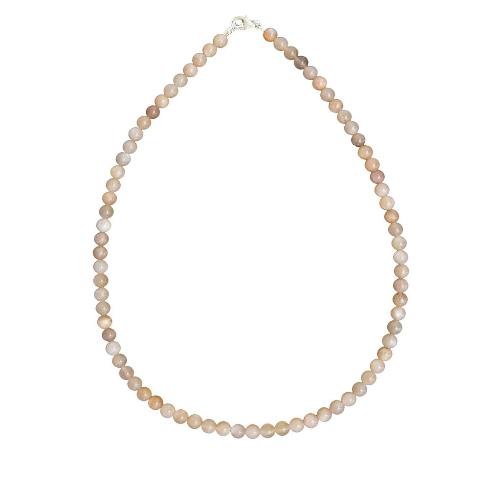 Collana in eliolite pietra del sole – Perle sferiche da 6 mm