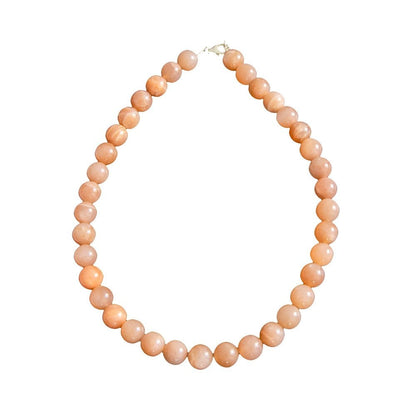 Collana in eliolite pietra del sole – Perle sferiche da 12 mm